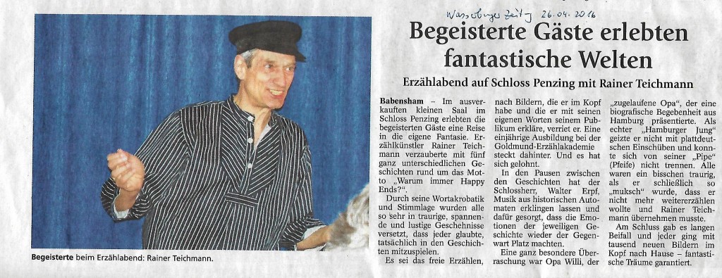 Rainer Teichmann LebensSterne eigenes Erzählfest